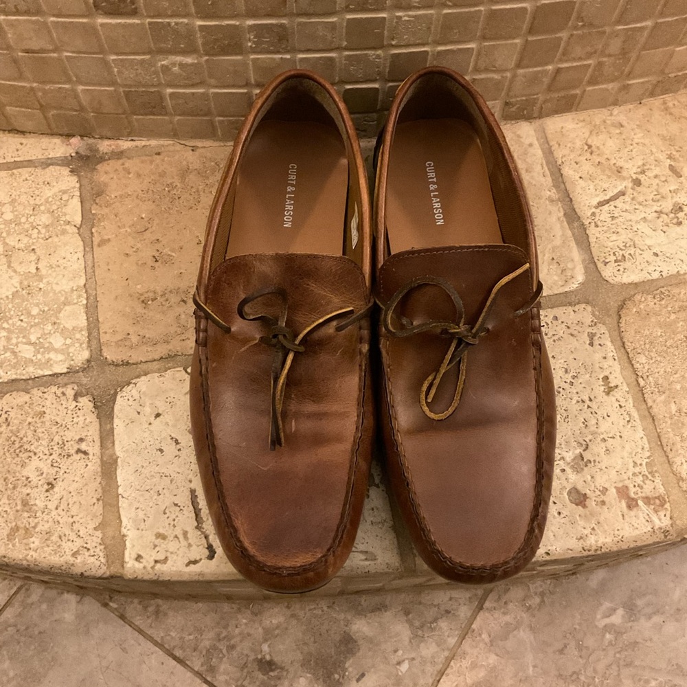 Brown Leather Loafers Sleek Moccasin Style